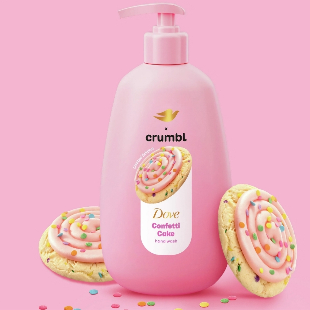 New Limited Edition Dove x Crumbl Confetti Cake Hand Wash!